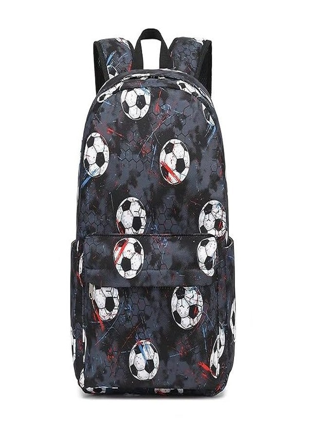 QBLYN 16-Inch Kids Backpack for Boys & Girls,Preschool Backpack for Kids Girls Small Backpack Purse Kindergarten School Book bags for Toddler Travel,Perfect for School Backpack (Soccer) - Image 1